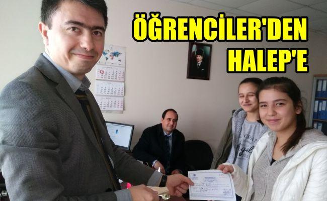 Öğrencilerden Halep’e