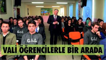 Vali Yazıcı öğrencilere başarının sırlarını anlattı